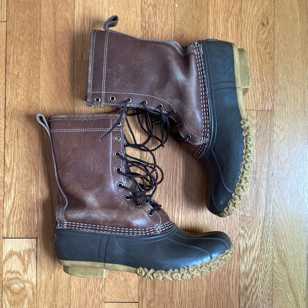 Brown Sherpa lined LL Bean “Bean Boots” size 11
